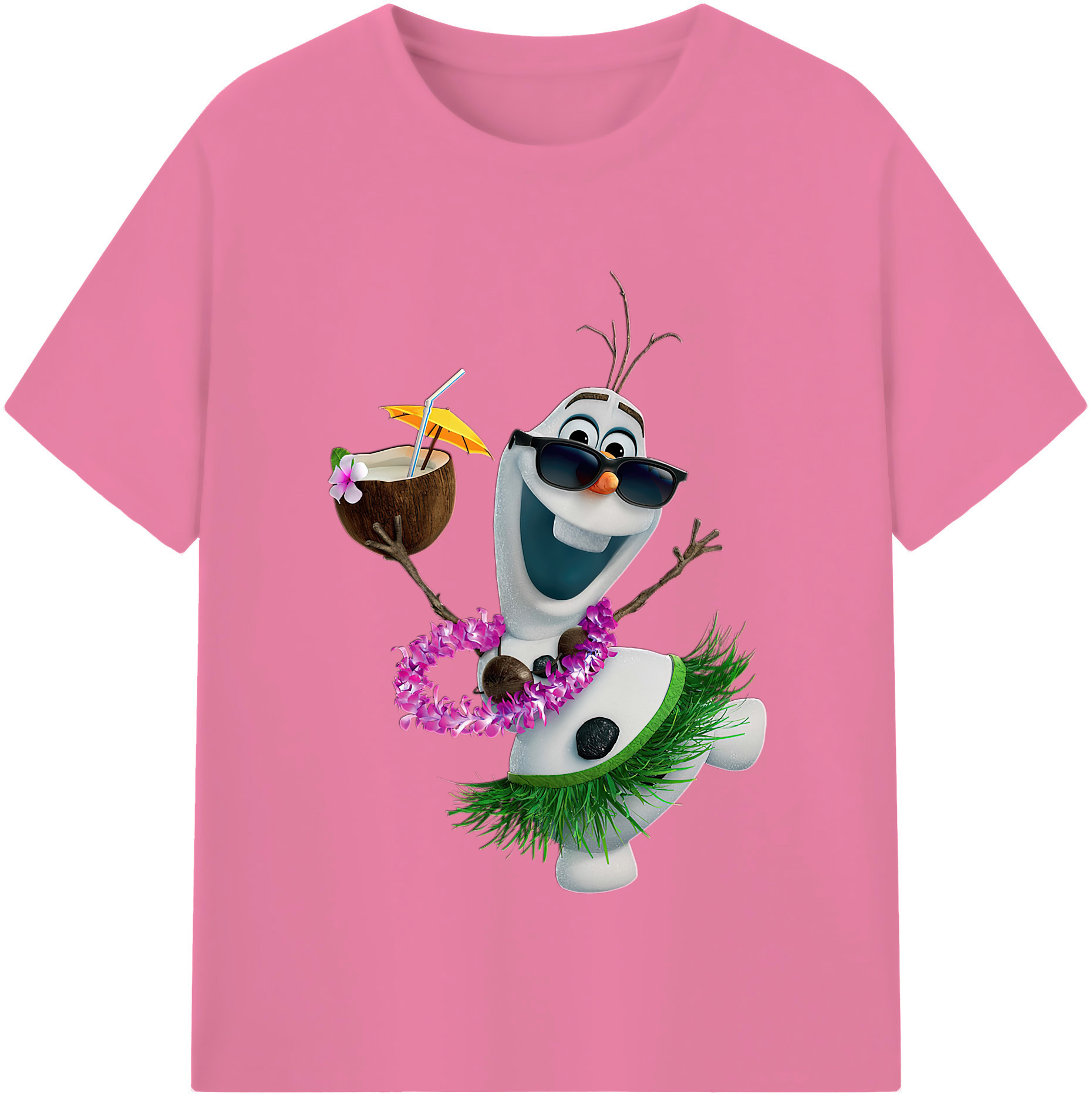 （画像用） アナと雪の女王 アンナ エルサ Frozen Anna Elsa 綿100％半袖Tシャツ（フロントプリント）